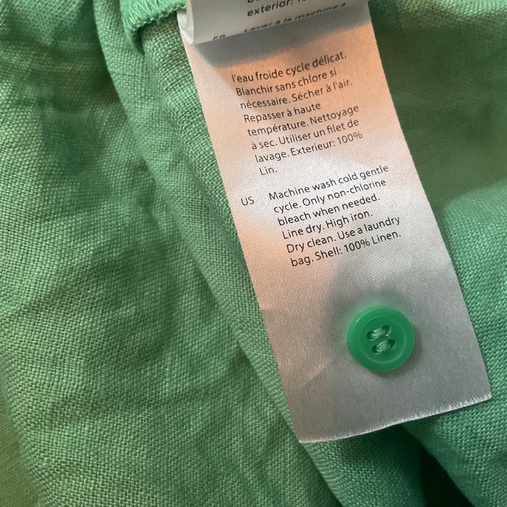 COS Oversized Button Down 100% Linen Shirt Dress Maxi Size XS - Picture 9 of 9